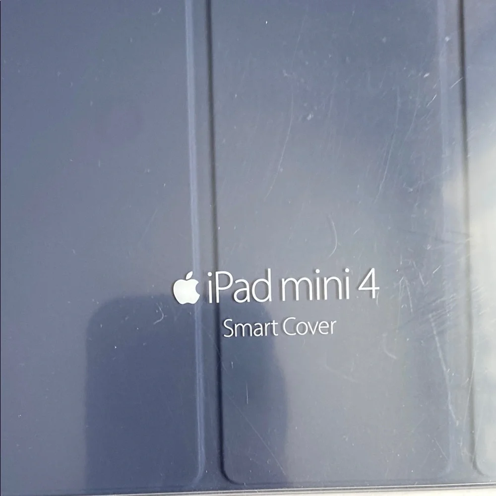 Apple Blue Tablet Cover with Tri-Fold Design and Smooth Finish
